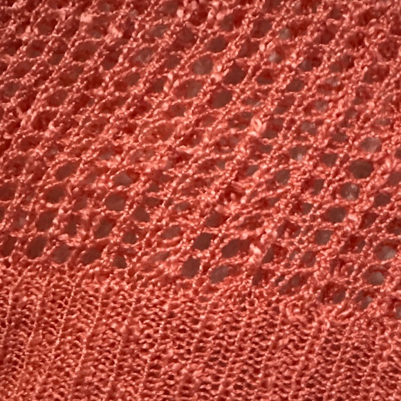 CHARLIE B Textured Coral Crew Neck Sweater - Picture 5 of 6